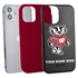 Collegiate Case for iPhone 12 Mini  – Hybrid Wisconsin Badgers - Personalized
