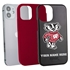 Collegiate Case for iPhone 12 Mini  – Hybrid Wisconsin Badgers - Personalized
