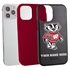 Collegiate Case for iPhone 12 / 12 Pro  – Hybrid Wisconsin Badgers - Personalized

