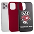 Collegiate Case for iPhone 12 Pro Max  – Hybrid Wisconsin Badgers - Personalized
