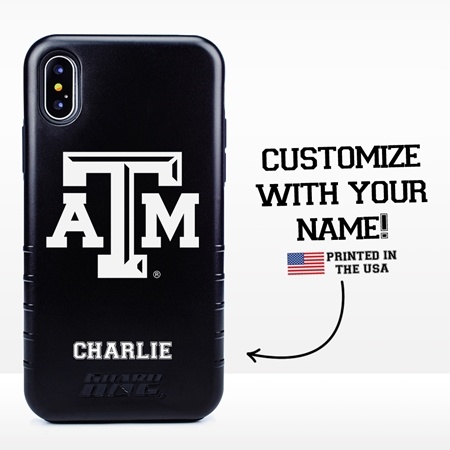 Collegiate Case for iPhone X / XS  – Hybrid Texas A&M Aggies - Personalized
