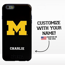 
Collegiate Case for iPhone 6 Plus / 6s Plus – Hybrid Michigan Wolverines - Personalized