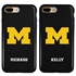 Collegiate Case for iPhone 7 Plus / 8 Plus – Hybrid Michigan Wolverines - Personalized
