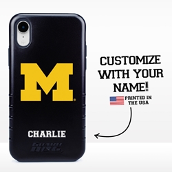 
Collegiate Case for iPhone XR – Hybrid Michigan Wolverines - Personalized