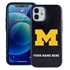 Collegiate Case for iPhone 12 Mini – Hybrid Michigan Wolverines - Personalized
