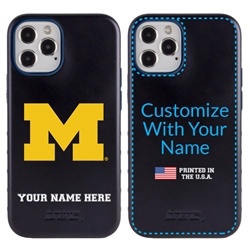 
Collegiate Case for iPhone 12 / 12 Pro – Hybrid Michigan Wolverines - Personalized