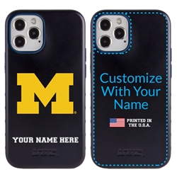 
Collegiate Case for iPhone 12 / 12 Pro – Hybrid Michigan Wolverines - Personalized