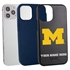 Collegiate Case for iPhone 12 / 12 Pro – Hybrid Michigan Wolverines - Personalized
