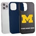 Collegiate Case for iPhone 12 Pro Max – Hybrid Michigan Wolverines - Personalized
