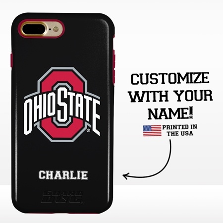 Collegiate Case for iPhone 7 Plus / 8 Plus – Hybrid Ohio State Buckeyes - Personalized
