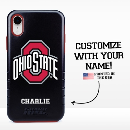 Collegiate Case for iPhone XR – Hybrid Ohio State Buckeyes - Personalized
