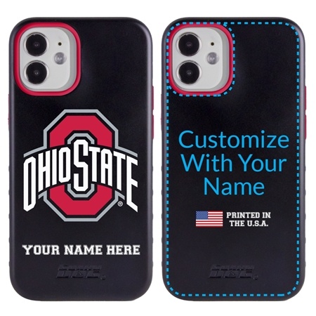 Collegiate Case for iPhone 12 Mini – Hybrid Ohio State Buckeyes - Personalized
