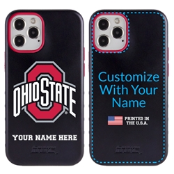 
Collegiate Case for iPhone 12 / 12 Pro – Hybrid Ohio State Buckeyes - Personalized