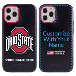 
Collegiate Case for iPhone 12 / 12 Pro – Hybrid Ohio State Buckeyes - Personalized