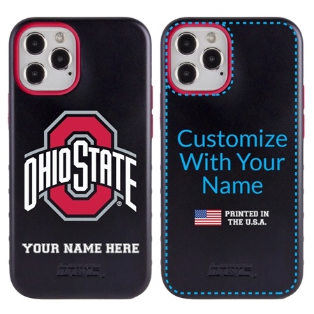 Collegiate Case for iPhone 12 / 12 Pro – Hybrid Ohio State Buckeyes - Personalized
