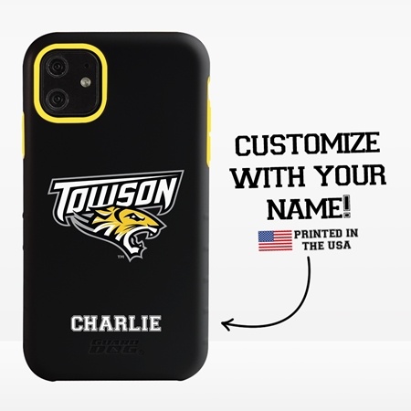 Collegiate Case for iPhone 11 – Hybrid Towson Tigers - Personalized
