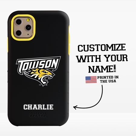 Collegiate Case for iPhone 11 Pro Max – Hybrid Towson Tigers - Personalized
