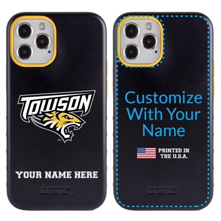Collegiate Case for iPhone 12 / 12 Pro – Hybrid Towson Tigers - Personalized

