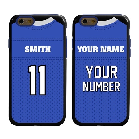 Personalized Football Jersey Case for iPhone 6 / 6s – Hybrid – (Black Case)
