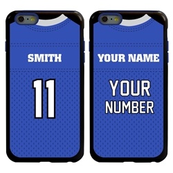 
Personalized Football Jersey Case for iPhone 6 Plus / 6s Plus – Hybrid – (Black Case)