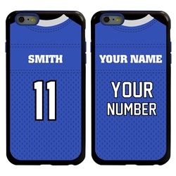 
Personalized Football Jersey Case for iPhone 6 Plus / 6s Plus – Hybrid – (Black Case)