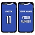 Personalized Football Jersey Case for iPhone 6 Plus / 6s Plus – Hybrid – (Black Case)
