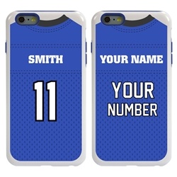 
Personalized Football Jersey Case for iPhone 6 Plus / 6s Plus – Hybrid – (White Case)