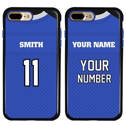 
Personalized Football Jersey Case for iPhone 7 Plus / 8 Plus – Hybrid – (Black Case)