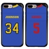 Personalized Football Jersey Case for iPhone 7 Plus / 8 Plus – Hybrid – (Black Case)
