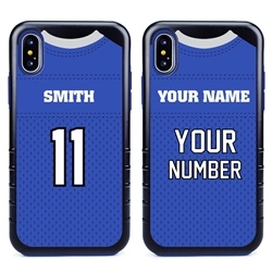 
Personalized Football Jersey Case for iPhone X / Xs – Hybrid – (Black Case)