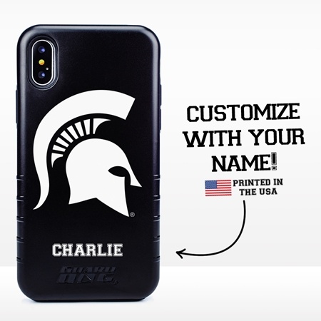 Collegiate Case for iPhone X / XS – Hybrid Michigan State Spartans - Personalized
