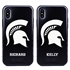 Collegiate Case for iPhone X / XS – Hybrid Michigan State Spartans - Personalized
