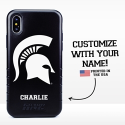 
Collegiate Case for iPhone XS Max – Hybrid Michigan State Spartans - Personalized