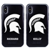 Collegiate Case for iPhone XS Max – Hybrid Michigan State Spartans - Personalized
