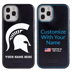 
Collegiate Case for iPhone 12 / 12 Pro – Hybrid Michigan State Spartans - Personalized