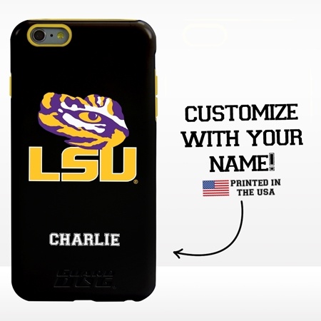 Collegiate Case for iPhone 6 Plus / 6s Plus – Hybrid LSU Tigers - Personalized
