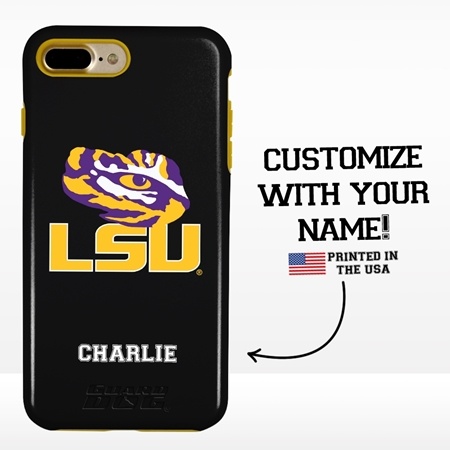 Collegiate Case for iPhone 7 Plus / 8 Plus – Hybrid LSU Tigers - Personalized
