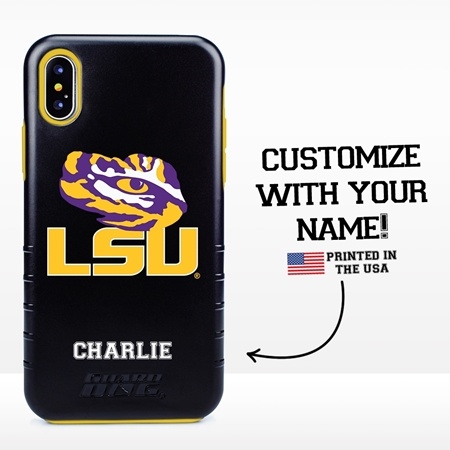 Collegiate Case for iPhone X / XS – Hybrid LSU Tigers - Personalized
