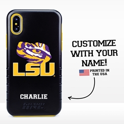 
Collegiate Case for iPhone XS Max – Hybrid LSU Tigers - Personalized