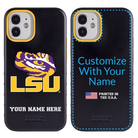 Collegiate Case for iPhone 12 Mini – Hybrid LSU Tigers - Personalized
