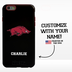 
Collegiate Case for iPhone 6 Plus / 6s Plus – Hybrid Arkansas Razorbacks - Personalized