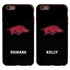 Collegiate Case for iPhone 6 Plus / 6s Plus – Hybrid Arkansas Razorbacks - Personalized
