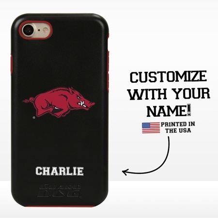 Collegiate Case for iPhone 7 / 8 – Hybrid Arkansas Razorbacks - Personalized
