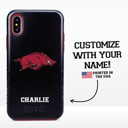 
Collegiate Case for iPhone X / XS – Hybrid Arkansas Razorbacks - Personalized