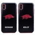 Collegiate Case for iPhone XS Max – Hybrid Arkansas Razorbacks - Personalized
