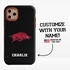 Collegiate Case for iPhone 11 Pro – Hybrid Arkansas Razorbacks - Personalized
