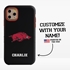 Collegiate Case for iPhone 11 Pro – Hybrid Arkansas Razorbacks - Personalized
