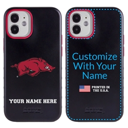 
Collegiate Case for iPhone 12 Mini – Hybrid Arkansas Razorbacks - Personalized