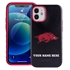 Collegiate Case for iPhone 12 Mini – Hybrid Arkansas Razorbacks - Personalized
