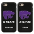 Collegiate Case for iPhone 7 / 8 – Hybrid Kansas State Wildcats - Personalized

